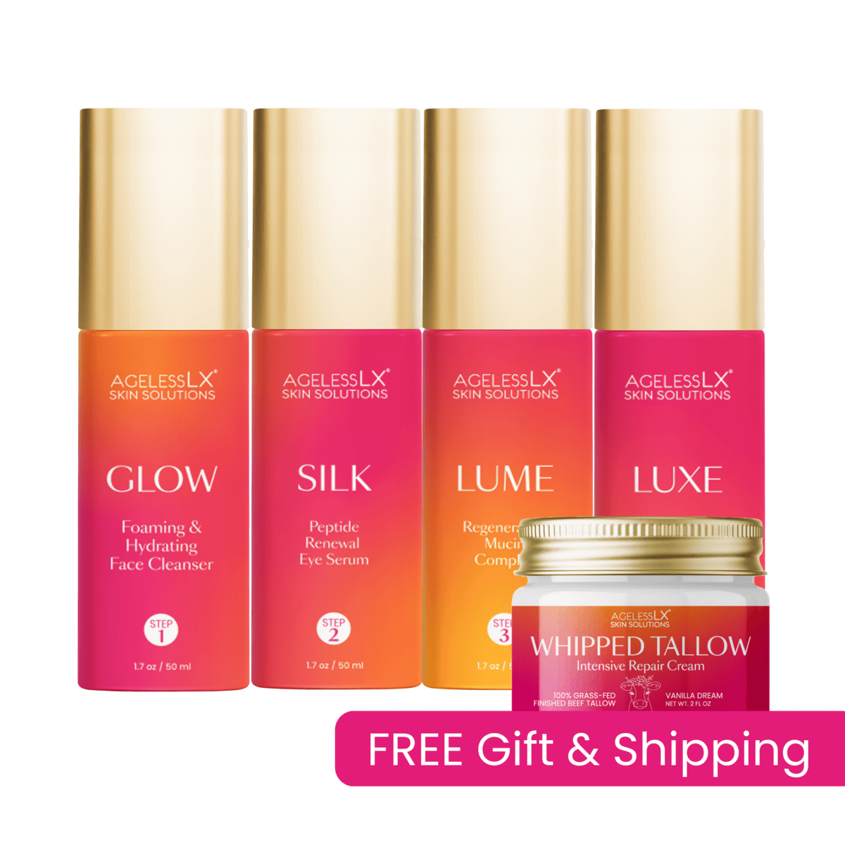 AgelessLX Pro-Age Skincare Collection full bundle