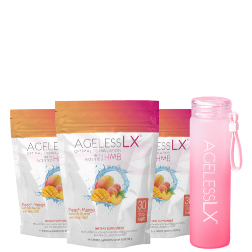 3 Bags AgelessLX Peach Mango