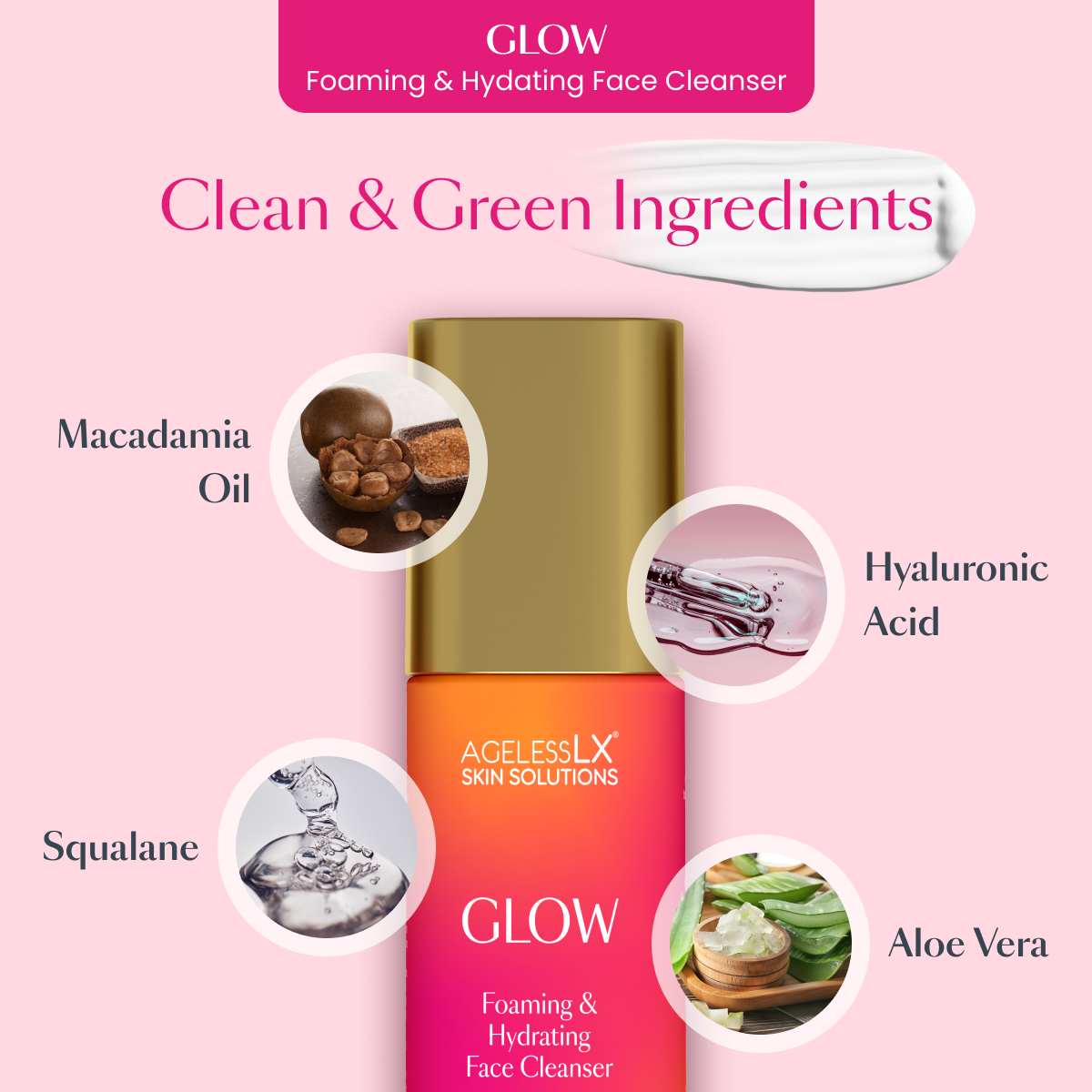 GLOW Foaming & Hydrating Face Cleanser