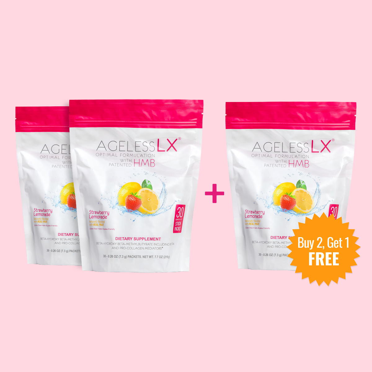 AgelessLX Strawberry Lemonade