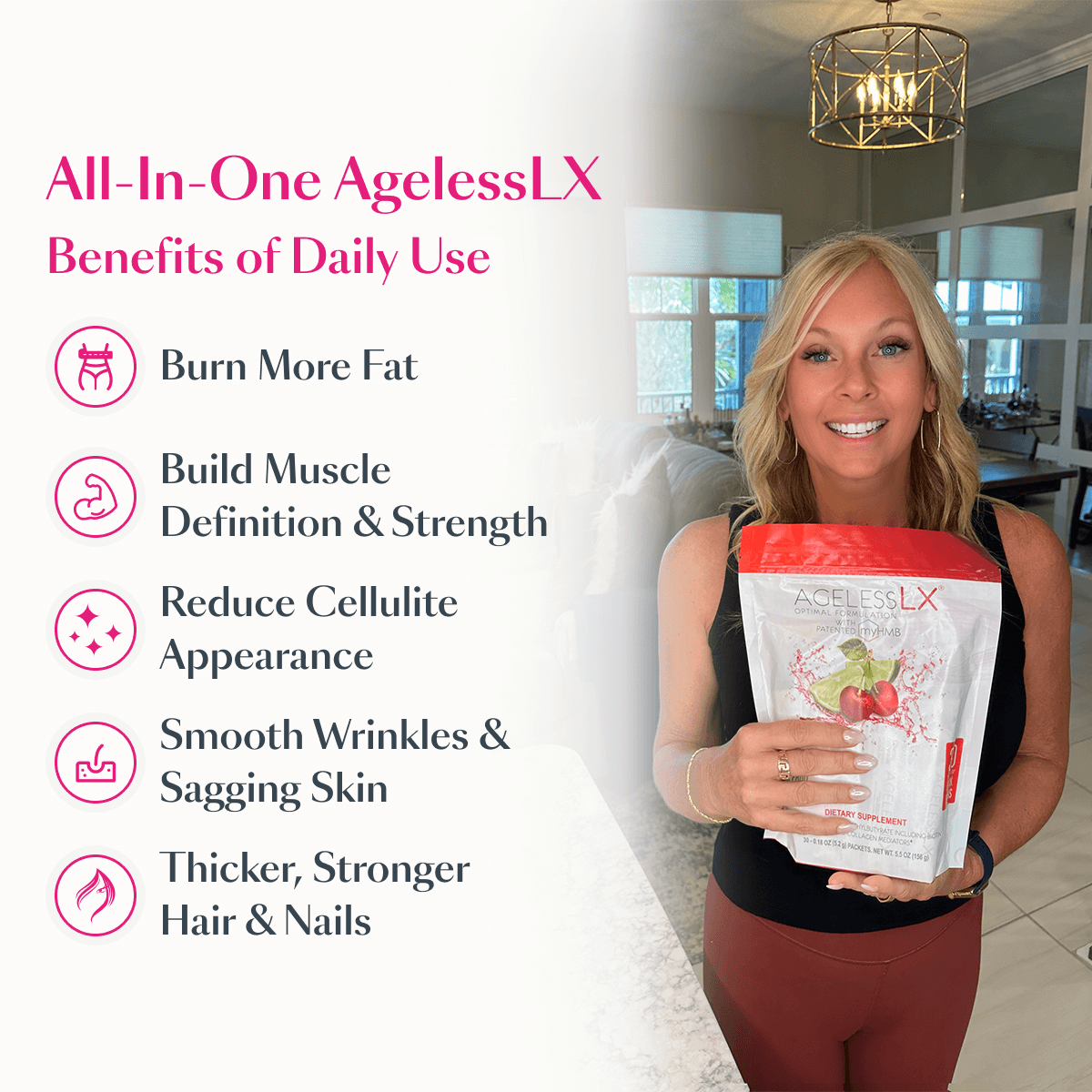 Benefits of AgelessLX Cherry Limeade HMB supplement