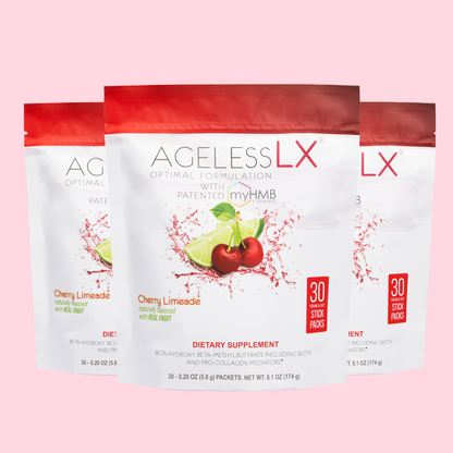 AgelessLX Cherry Limeade ingredients label