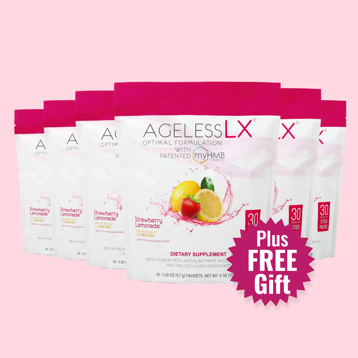 AgelessLX Strawberry Lemonade