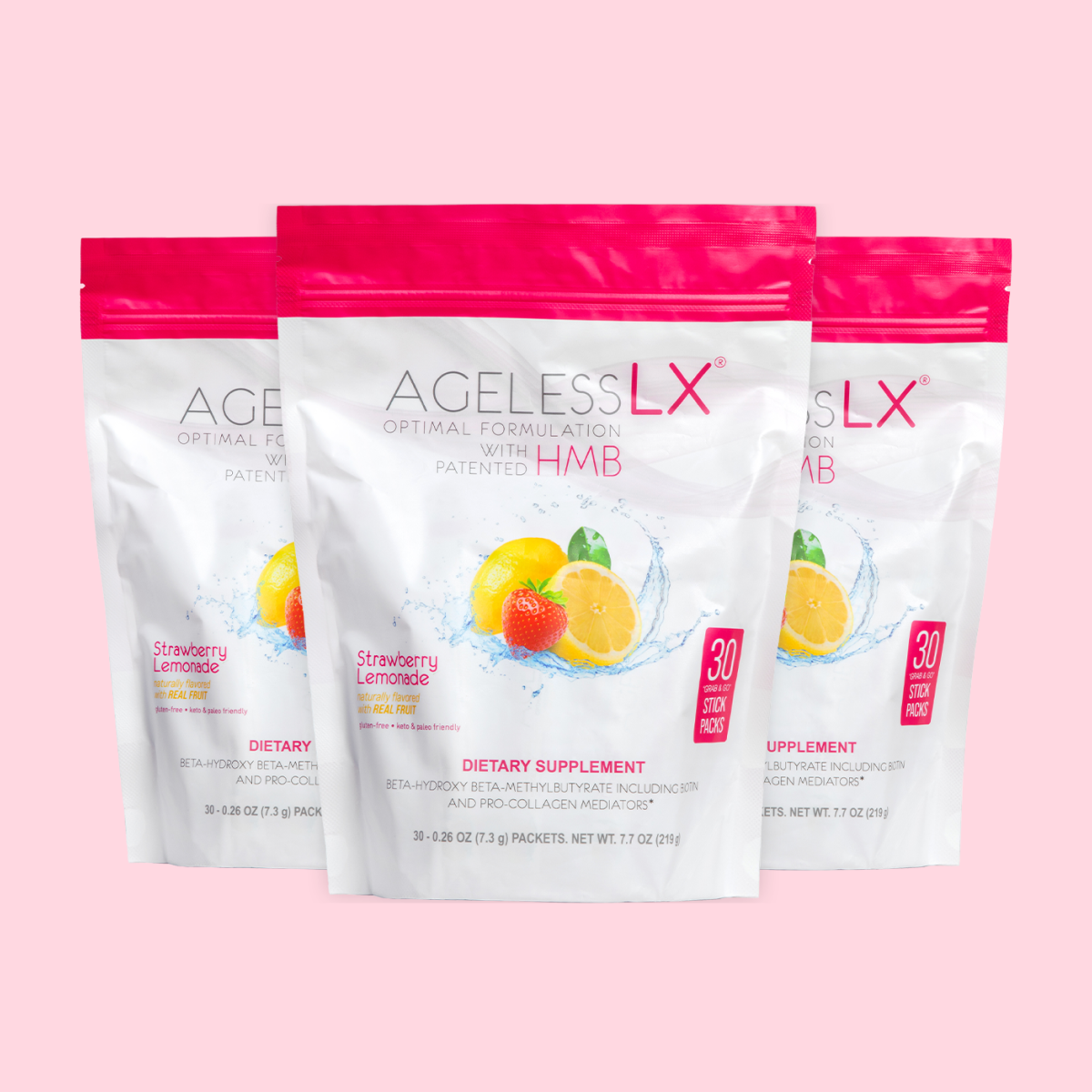 AgelessLX Strawberry Lemonade