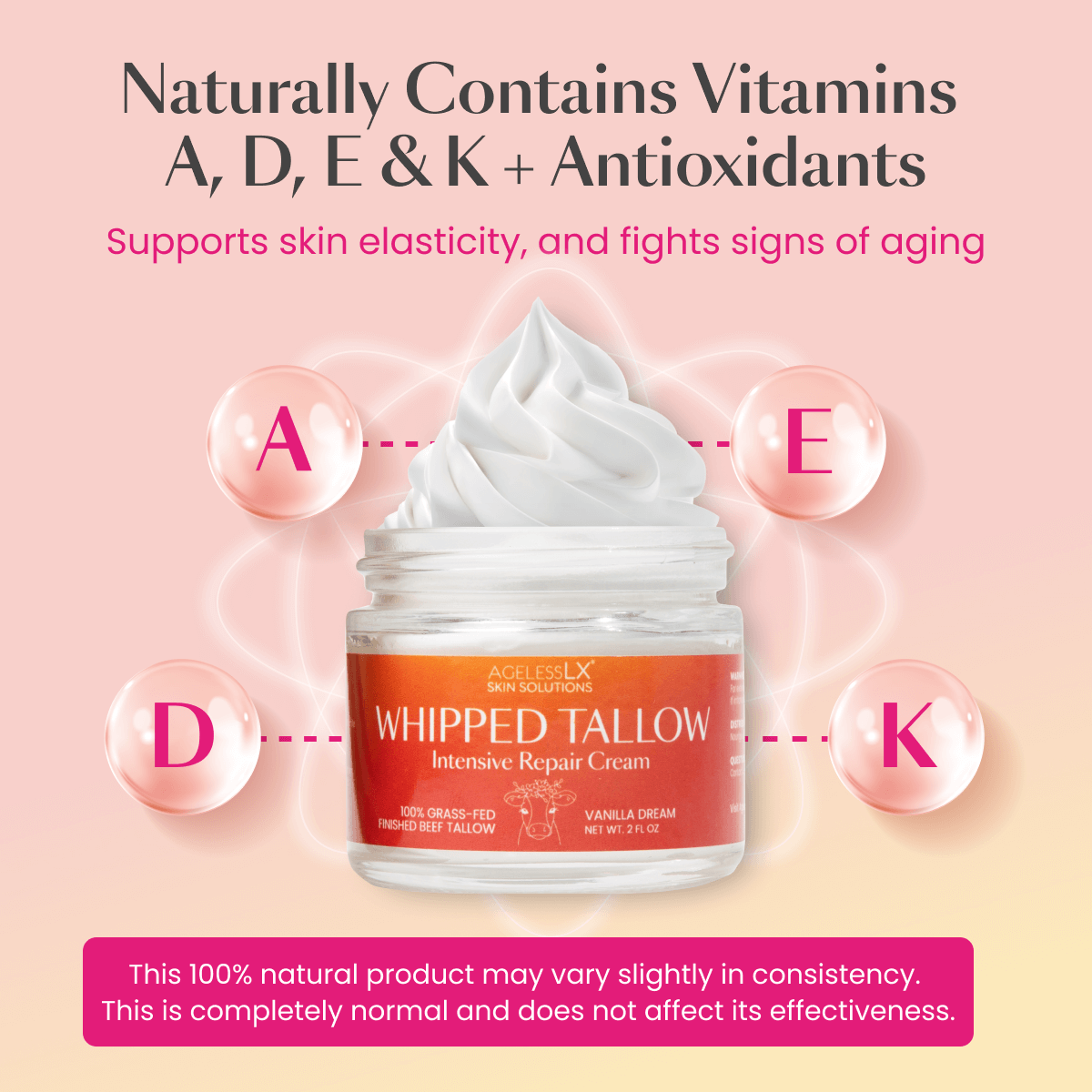 AgelessLX Whipped Tallow Intensive Repair Cream