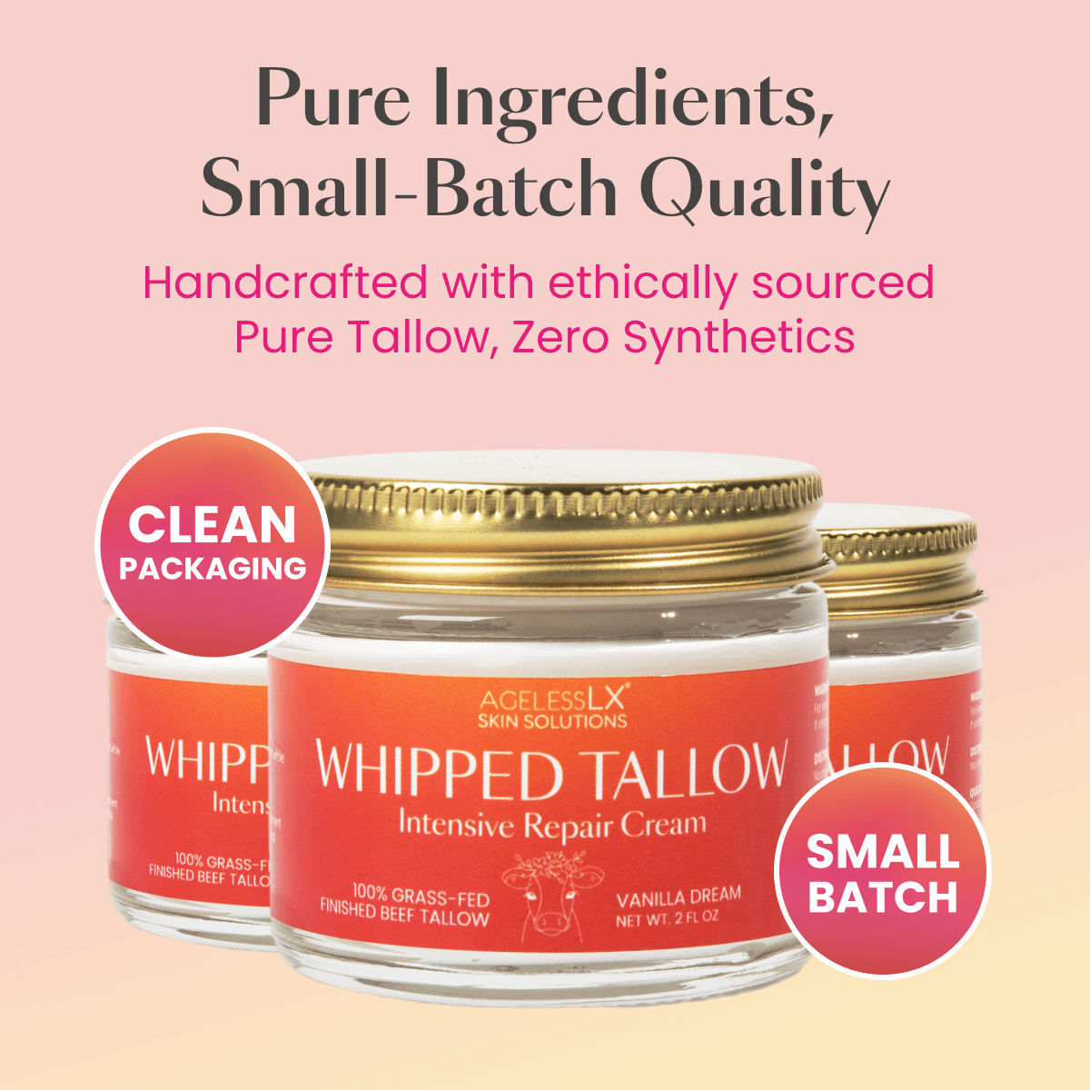 AgelessLX Whipped Tallow Intensive Repair Cream