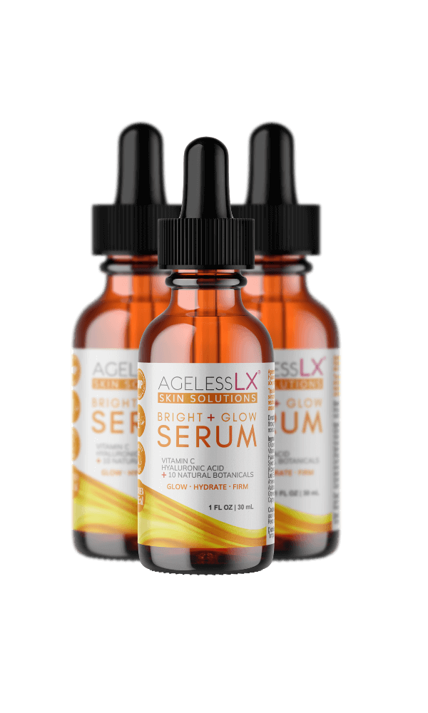 3 AgelessLX Skin Solutions Bright + Glow Serum
