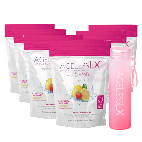 6 Bags AgelessLX Strawberry Lemonade