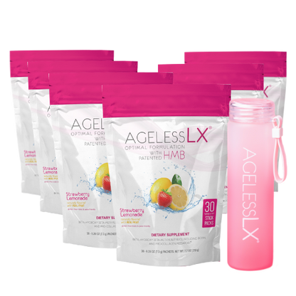 6 Bags AgelessLX Strawberry Lemonade