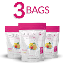 Load image into Gallery viewer, 3 Bags AgelessLX Strawberry Lemonade
