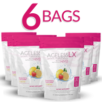 6 Bags AgelessLX Strawberry Lemonade No Bottle