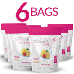 6 Bags AgelessLX Strawberry Lemonade