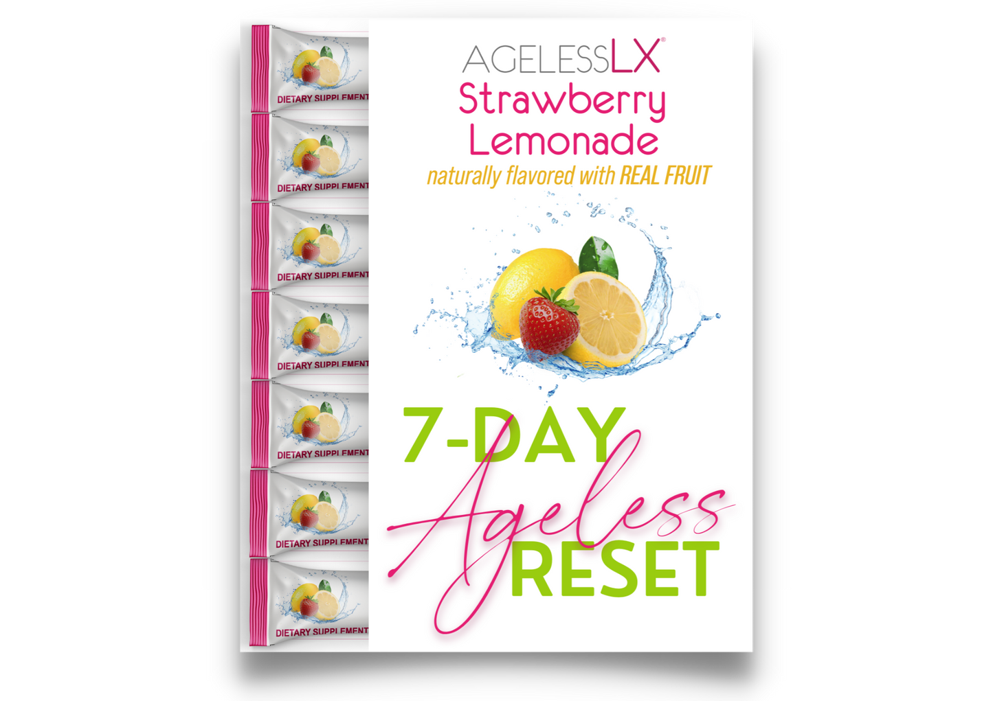 *7 Day Reset AgelessLX Strawberry Lemonade Pack*