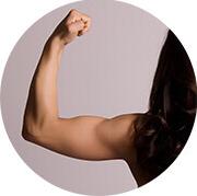muscle flex.